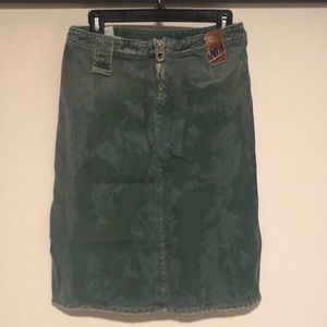Miss Sixty Green Denim Skirt